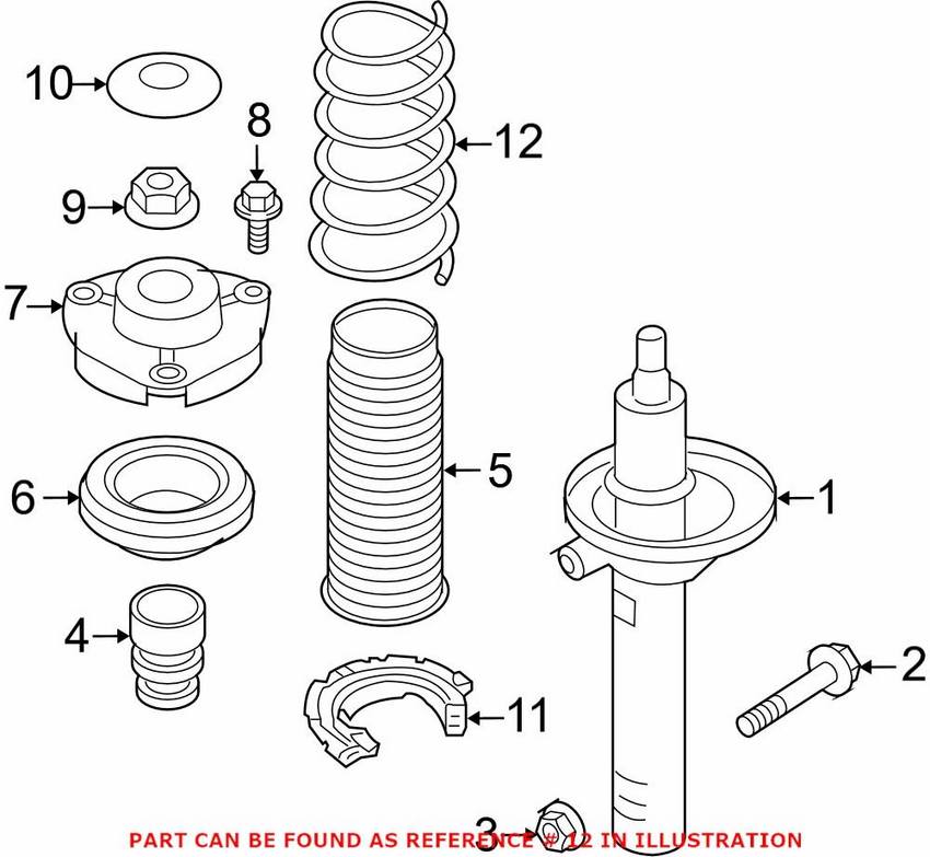 Audi Coil Spring - Front 5Q0411105EQ